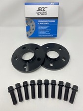 40mm 2x20mm Spurverbreiterung SCC für Mercedes Radschrauben Sparplatten schwarz