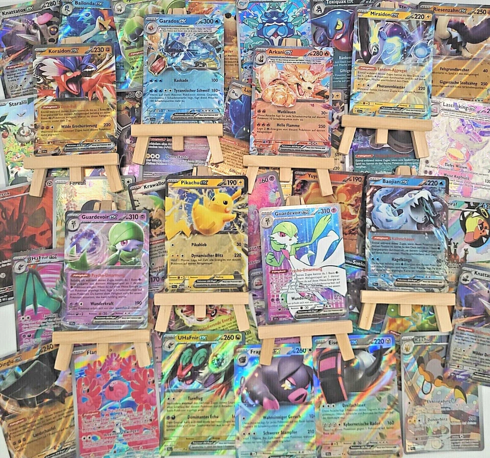 Pokemon Karten EX AUSWAHL Karmesin Purpur DEUTSCH Pikachu Mewtu Glurak Mew Evoli - Bild 4 von 4