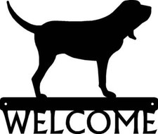 Bloodhound Dog Welcome Sign - Made in America - Outdoor Decor