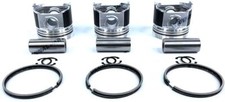 3pcs Piston With Piston Ring0.5mm For Yanmar 3tn66 Engine Oversize