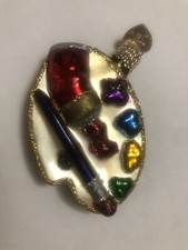 Old World Christmas Ornament Painters Pallet 3 Inches