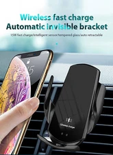 30W Wireless Car Charger Gravity Phone Holder For Apple iPhone 14 15 Samsung S24