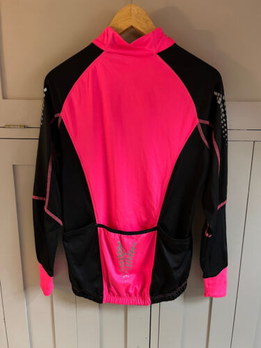 Crane Active ladies 1/2 zip softshell cycle jacket | Pink/Black | Small | - Picture 2 of 5