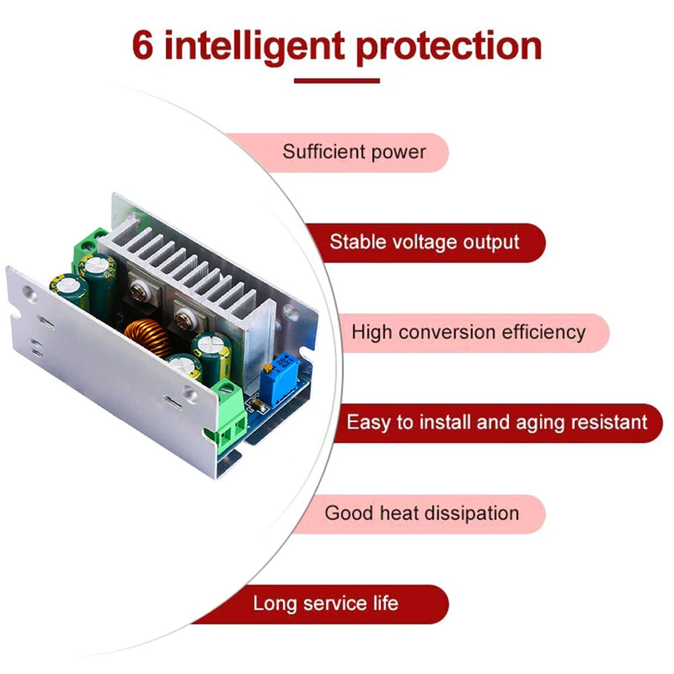 DC-DC Einstellbar 200W 15A Spannungswandler Spannungsregler Step Down Converter - Bild 3 von 4
