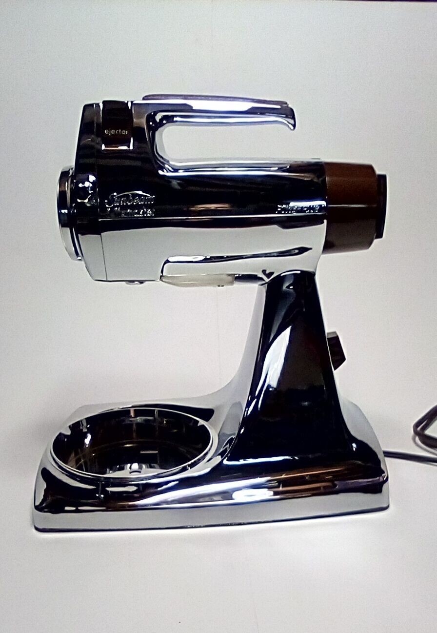 Vintage Sunbeam Mixmaster Power Plus w/ 2 Bowls and 2 Mixers Chrome eBay