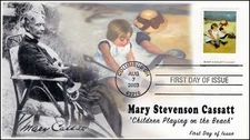 AO-3805, 2003,Mary Cassett Paintings , Add-on Cachet, First Day of Issue, Columb
