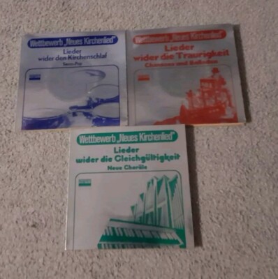 Wettbewerb NEUES KIRCHENLIED, Folge 1 - 3, Schwann Studio. 3x 7'' E.P.s, FOC.