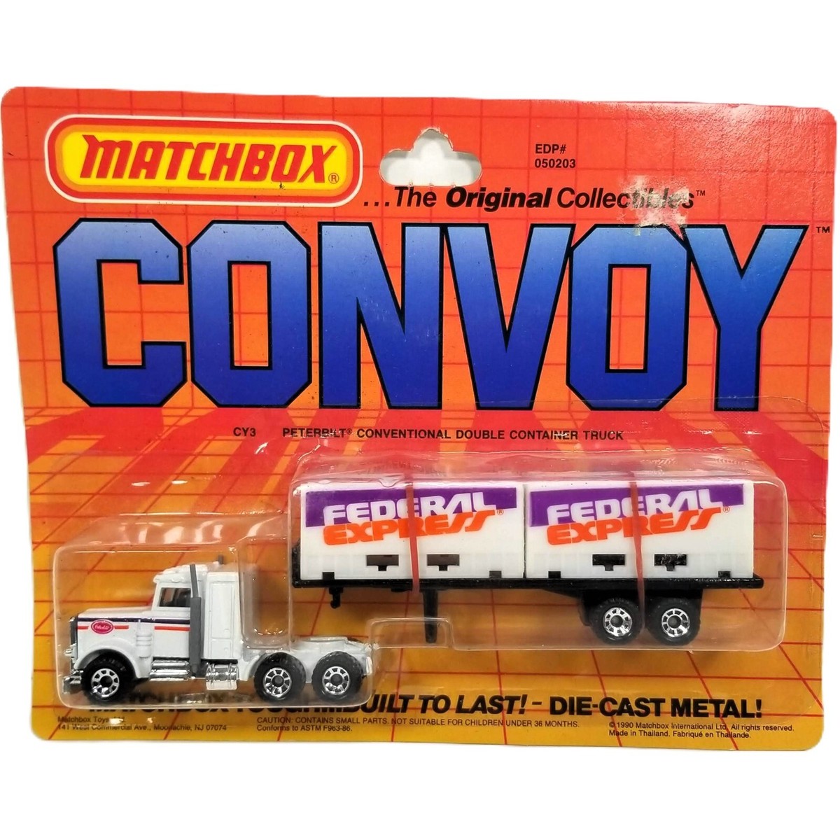 Vintage Matchbox CONVOY FEDERAL EXPRESS Double Container Truck