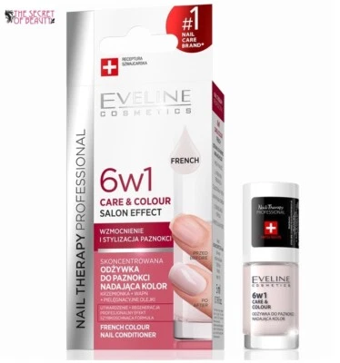 Eveline NAIL THERAPY 6in1 Care & Colour Nail Conditioner - French 5ml