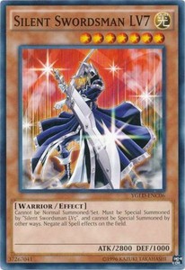 Silent Swordsman LV7 - YGLD-ENC06 - Common - Unlimited Edition x3 - Near Mint