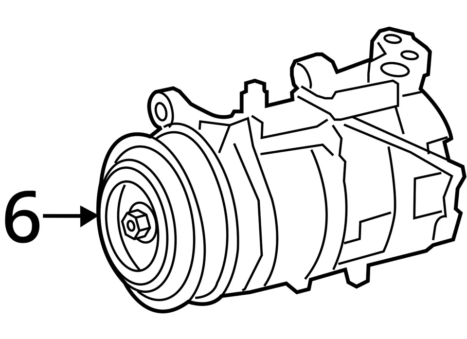 AC Compressor Fits 18-24 BMW X3 6862929 - Image 4 of 4