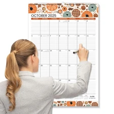 22.75x15.5 inch Large Wall Calendar 2025-2026 21-Month Oct '25-Jun '27