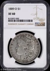 1889-O $1 Morgan Silver Dollar NGC XF 40