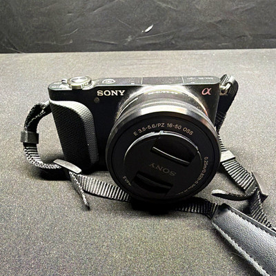 Sony Alpha NEX-F3 16.1MP Mirrorless Camera Black w/ 16-50mm OSS Strap