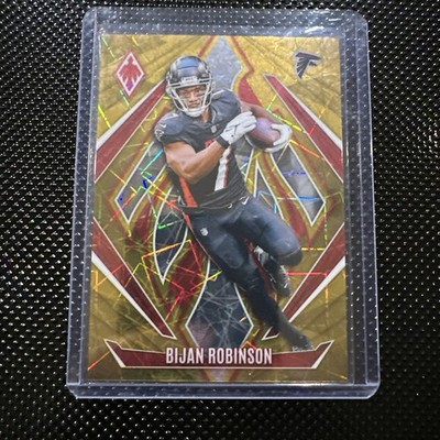 2024 Panini Phoenix Gold Lazer #12 Bijan Robinson FALCONS 04/10