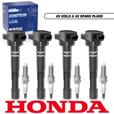 4x Ignition Coil Spark Plug For 2008-2012 Honda Accord Ex Se Lx Civic 099700147
