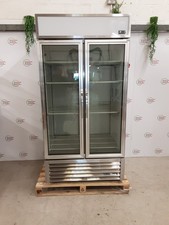 Used True Double Upright Display Fridge With Rear Loading Doors. Delivery Avail.