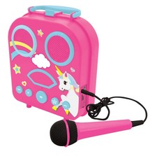 , Unicorn, My Secret Portable Karaoke with 2 Microphones, Aux-in Jack, TF/SD ...