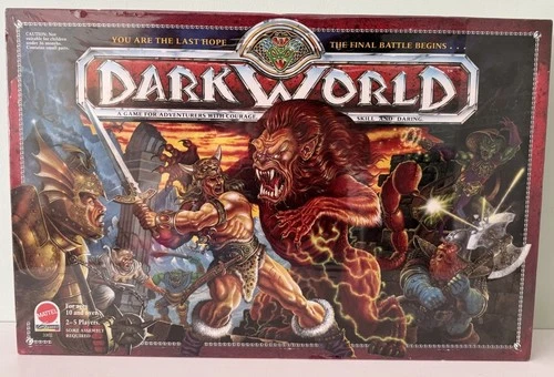 Dark World Board Game Fantasy RPG 1992 Vintage Mattel New & Factory Sealed RPG