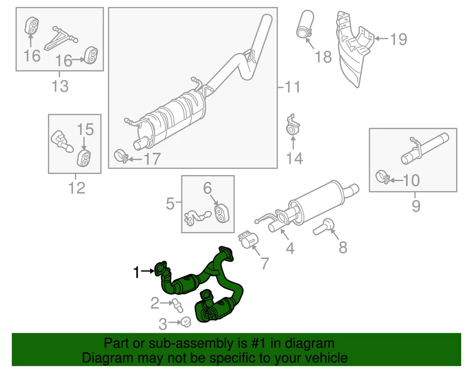 Convertidor catalítico original Ford BC3Z-5F250-D Foto 3 de 3