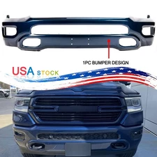 Painted Patriot Blue Front Bumper Cover Face Bar Steel Fits For Ram 1500 2019-24