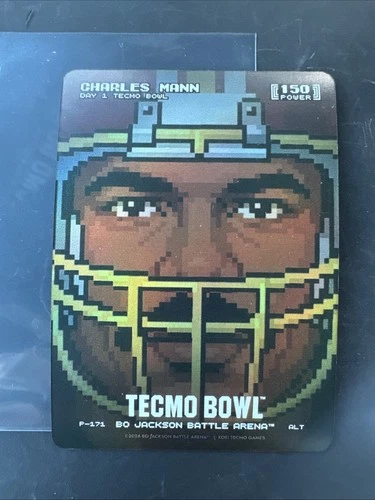 Bo Jackson Battle Arena 2026 Tecmo Bowl Charles Mann Promo Card P-171