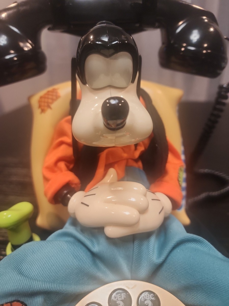 Telemania Goofy Animated Phone Talking Telephone Disney for sale