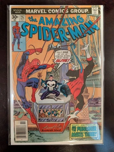 AMAZING SPIDERMAN 162 PUNISHER NIGHTCRAWLER 1976 MARVEL