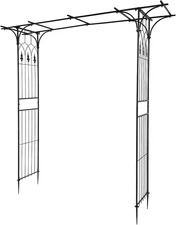 VINGLI Garden Arbor, Arch Archway for Wedding Ceremony Party, Steel Garden Trell