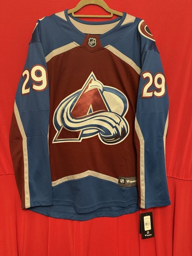 Nathan MacKinnon Colorado Avalanche Home Jersey  #29 Size Large NWT Fanatics