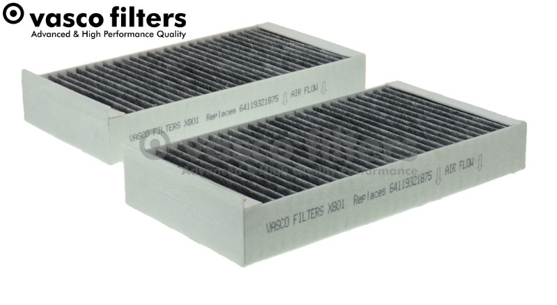 Fits VASCO X801 cabin carbon filter. BMW 2 2014->, i3 (I01), Mini III ⭐UK Stock⭐