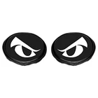 Empi 5 Inch Black Vinyl Light Covers with Eyes for Off Road Lights - Pair - 16-9