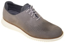 Cole Haan Men's 2.ZeroGrand Lined Laser Wingtip Oxford Iron/Ivory Style C23814