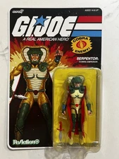 Gi Joe Reaction Plus White DIC SDCC SERPENTOR unpunched 