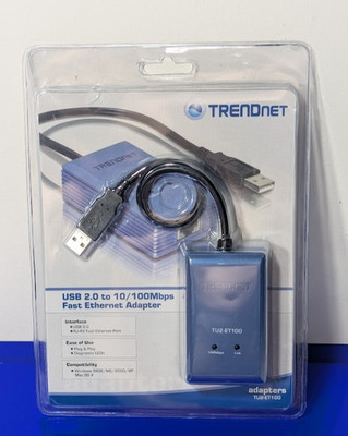 Trendnet TU2-ET100 USB to 10/100 Mbps Adapter - New