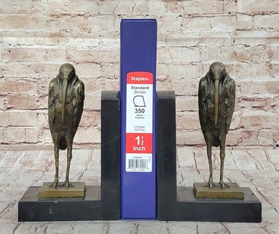Pelican Mid Century Copper Clad Bookends Pompeian Bronze Sculpture by Dali Sale