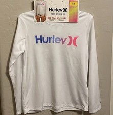 Hurley Lightweight Quick Dry Rash Guard UPF 50 Girls 5/6 Orig 26