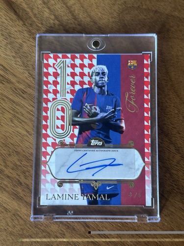 2025-26 Topps Forever FC Barcelona Lamine Yamal Kit Autograph 3/5 CASE HIT FK-LY