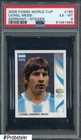2006 Panini World Cup Germany Sticker Soccer #185 Lionel Messi PSA 6 EX-MT