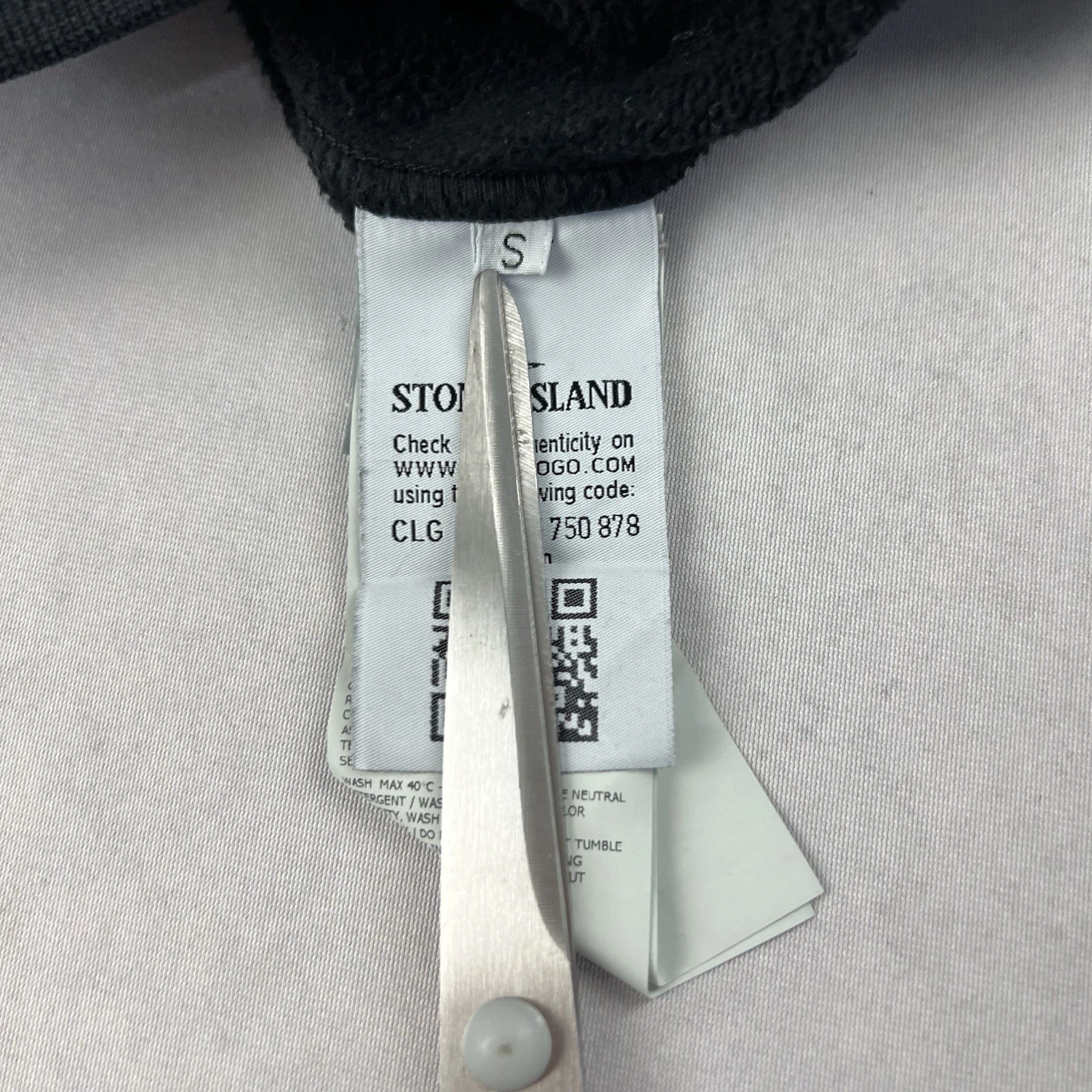 Stone Island Pullover Felpa con Cappuccio Maglione Piccolo Nero Felpa 4323