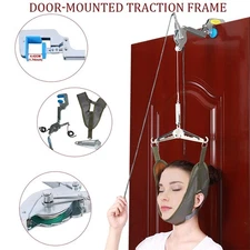 Neck Traction Stretching Arthritis Hammock Cervical Device Over Door Pain Relief