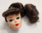 BARBIE HEAD ONLY 1960 ENCHANTED EVENING REPRODUCTION BRUNETTE REPLACEMENT DOLL