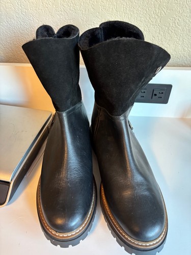 Stivali donna Fabianelli pelle marrone 10 Made in Italy foderati in shearling zip laterale - Foto 5 di 7