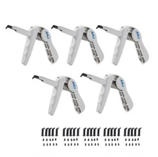 5 Pack Dental Composite Gun Dispenser Applicator, Autoclavable Composite Syringe