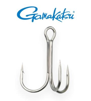 Lot 40 Hameçons Triples Gamakatsu 13 NS Black - Taille 2 - Pour Carnassiers