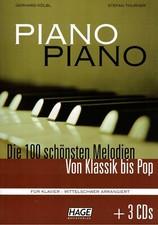 Klavier Noten : PIANO PIANO Band 1 mit 3 CD MITTELSCHWER (leMi- Mittel)  HAGE