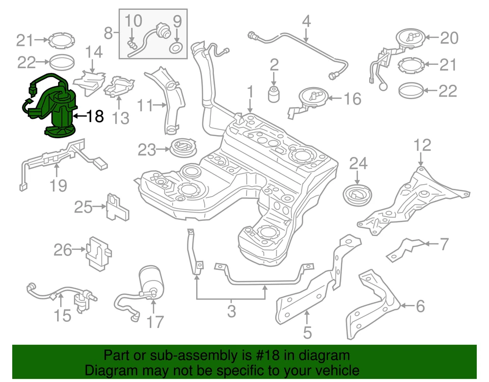 For Audi A8 Quattro Elite 3.0L V6 GAS 2013-2017 Fuel Pump & Strainer Assembly - Изображение 4 из 4