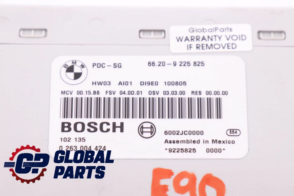 BMW E81 E84 E87 E90 E91 Module PDC Unité De Contrôle De Stationnement 9225825 - Photo 2/4