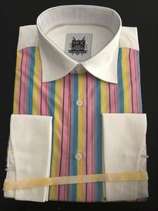 camisa rayas amarilla hombre