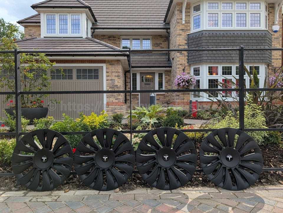 STORM Tesla Model Y 4 x 19" Wheel Covers Included Logo! HUB CAP! Most POPULAR - Image 2 of 4